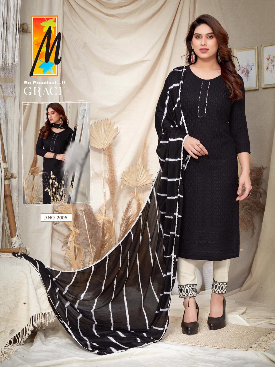 Buy Rayon Embroidery Grace Master Readymade Pant Style Suits